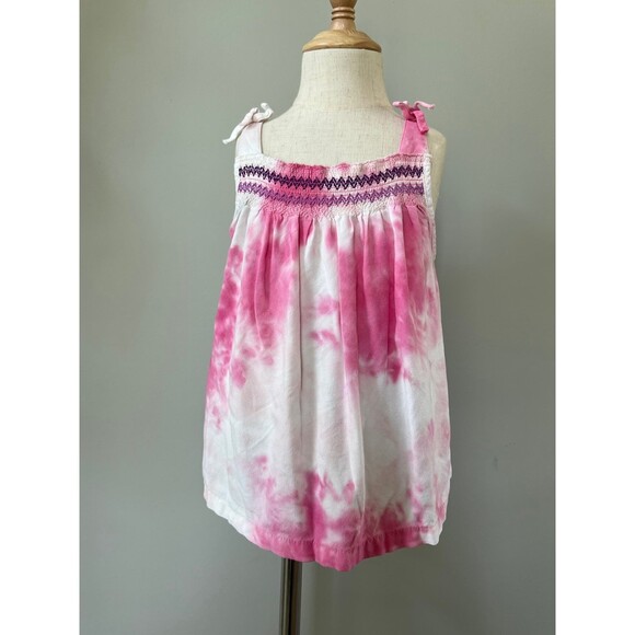 Cherokee Other - Girls Tye Dye Sleeveless Pink & White Halter Top Shirt Blouse sz 6/7